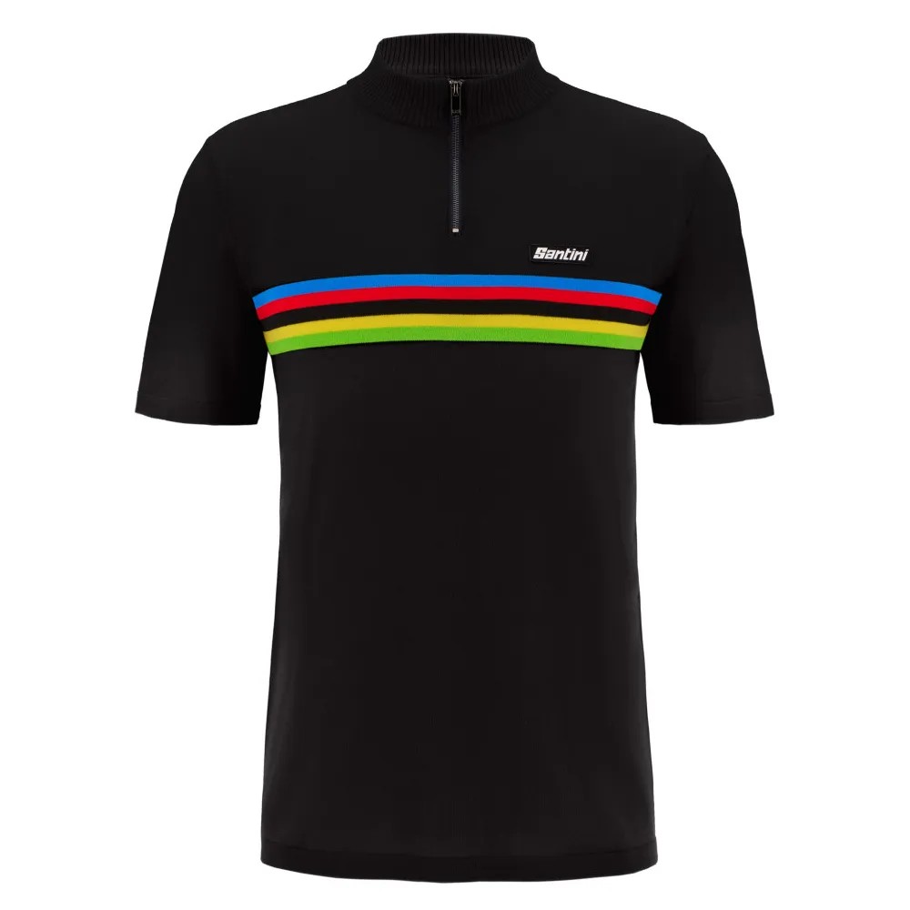 Polo Santini UCI World Champion Nero Unisex | Camisetas