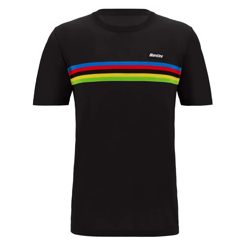 Camiseta Corta Santini UCI World Champion Nero Unisex