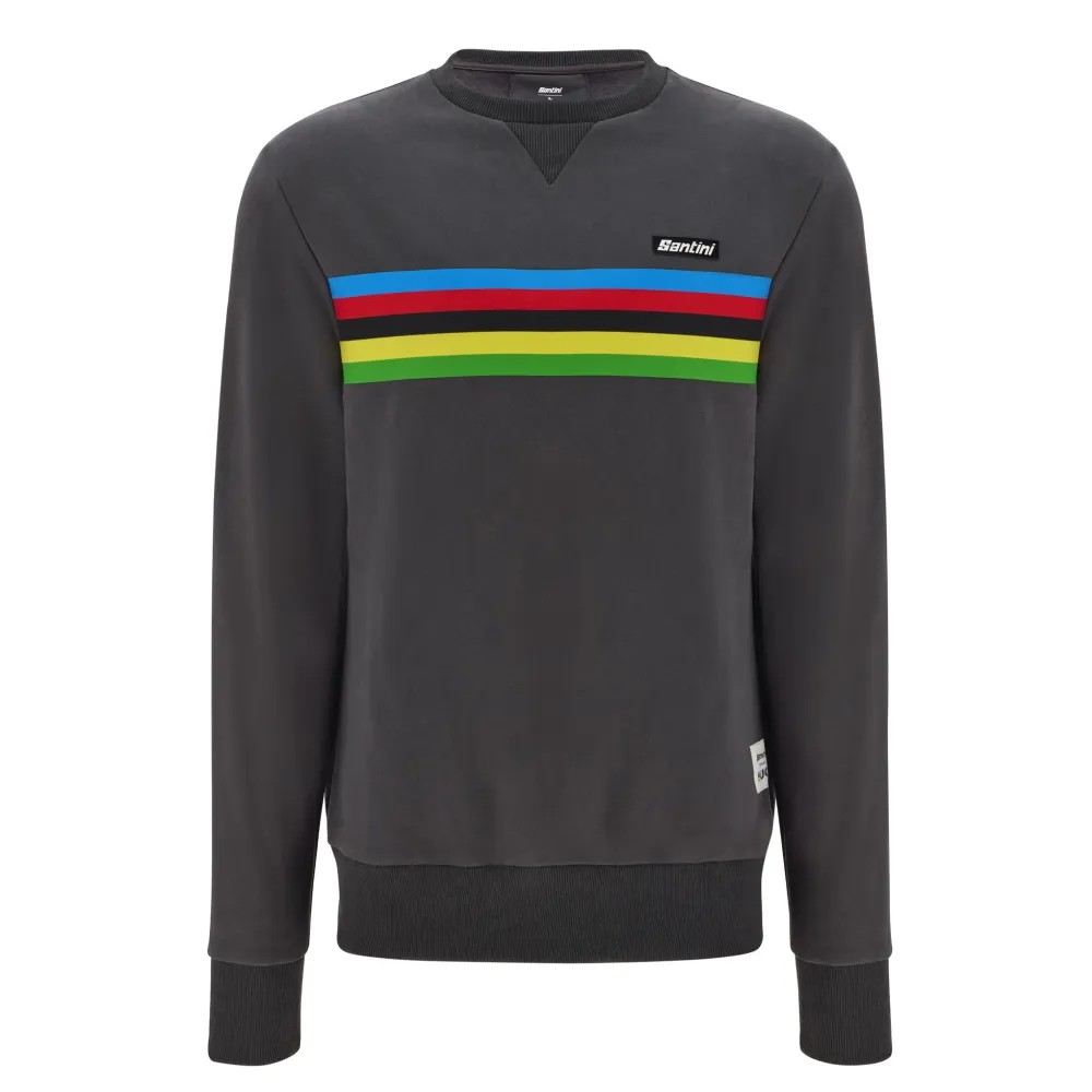 Sudadera Santini UCI World Champion Crewneck Sweatshirt Gris