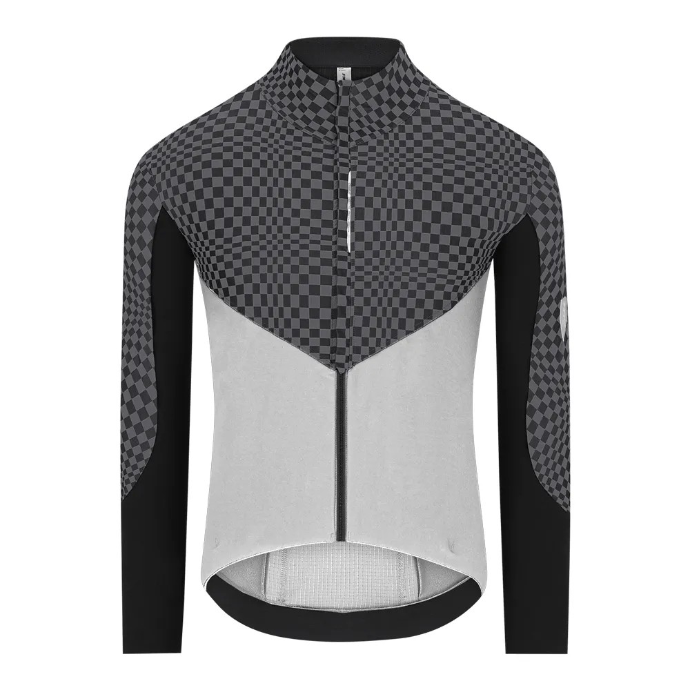 Chaqueta Cortavientos Q36.5 Dottore Hybrid Hombre Check Grey