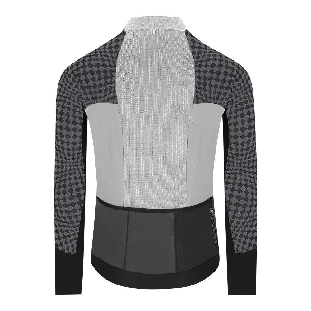 Chaqueta Cortavientos Q36.5 Dottore Hybrid Hombre Check Grey