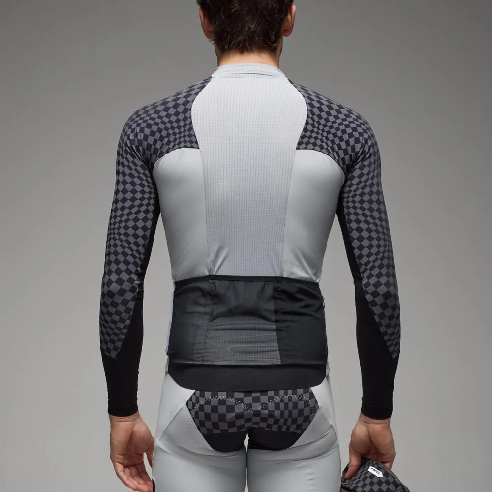 Chaqueta Cortavientos Q36.5 Dottore Hybrid Hombre Check Grey