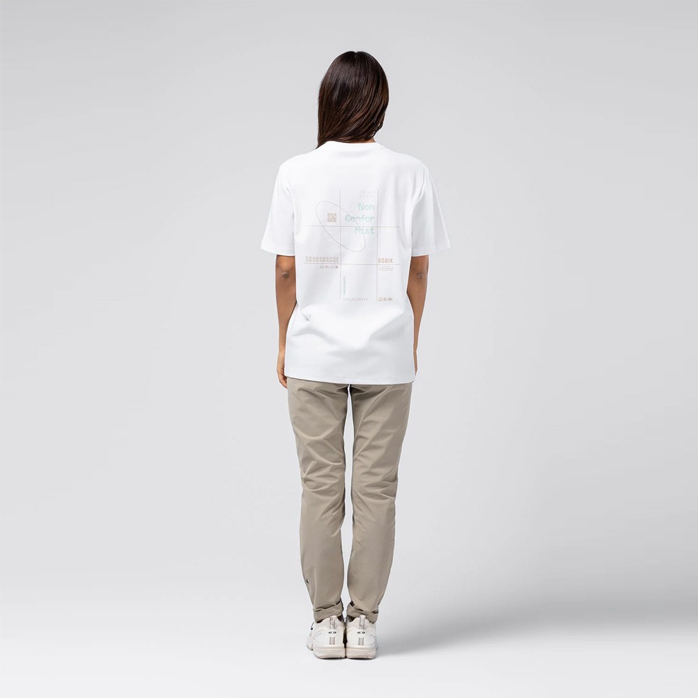 Camiseta Manga Corta Gobik Over Ride Unisex White