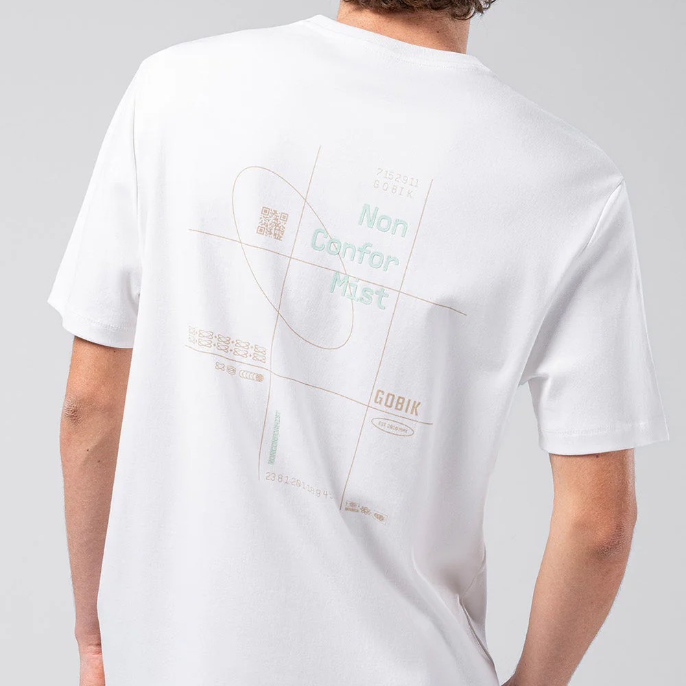 Camiseta Manga Corta Gobik Over Ride Unisex White