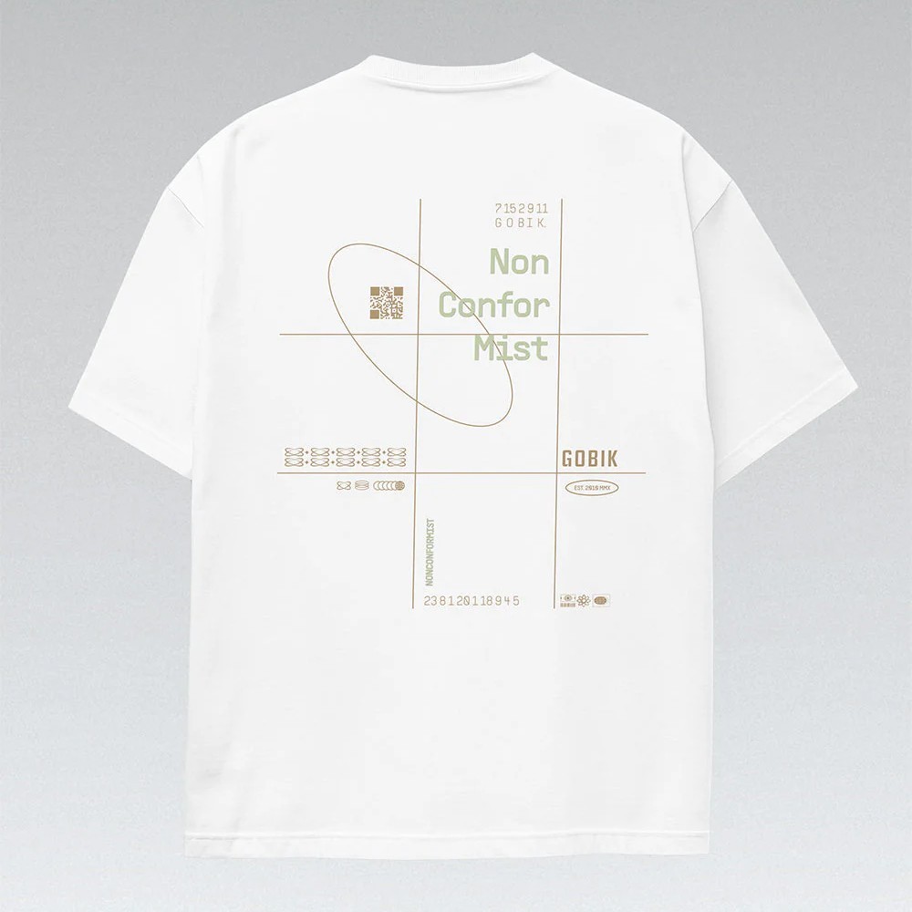Camiseta Manga Corta Gobik Over Ride Unisex White