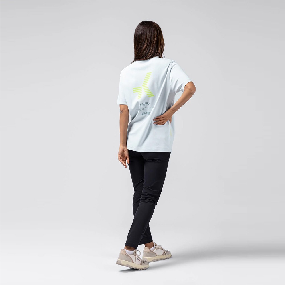 Camiseta Manga Corta Gobik Over Ride Unisex Pearl Blue