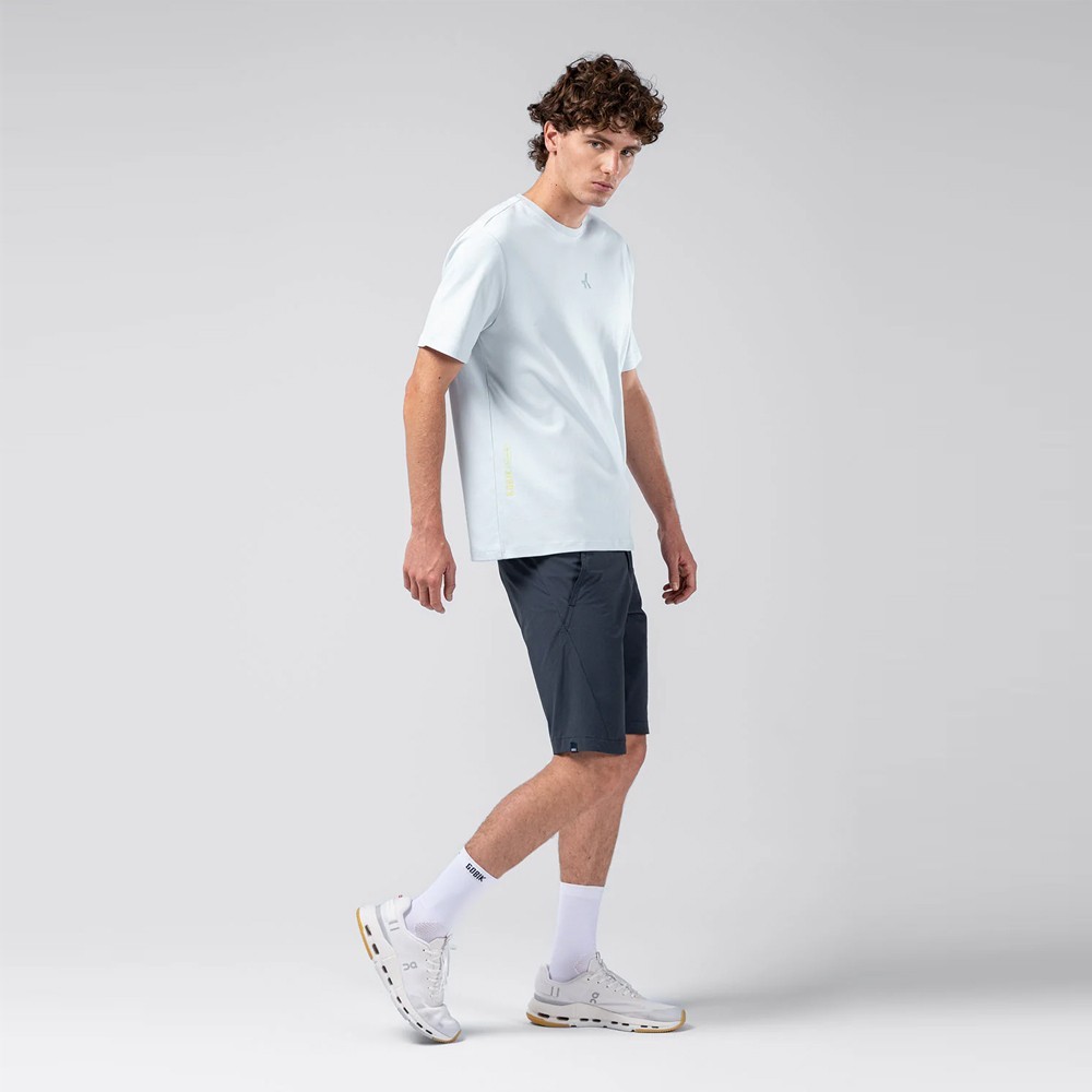Camiseta Manga Corta Gobik Over Ride Unisex Pearl Blue