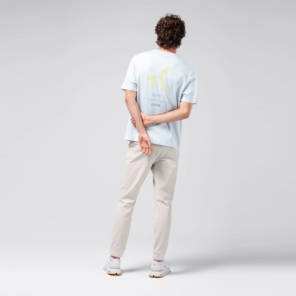 Camiseta Manga Corta Gobik Over Ride Unisex Pearl Blue