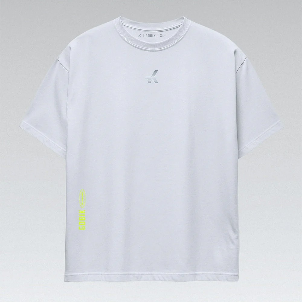 Camiseta Manga Corta Gobik Over Ride Unisex Pearl Blue