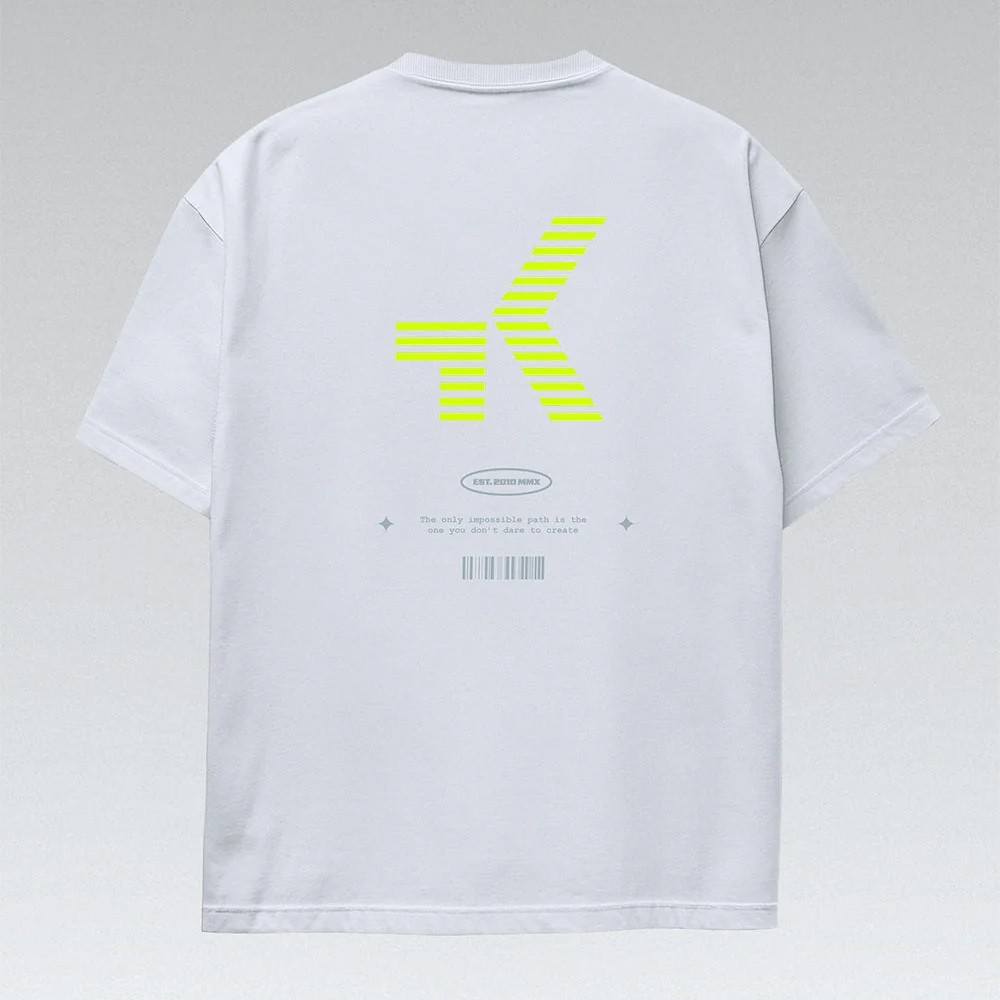 Camiseta Manga Corta Gobik Over Ride Unisex Pearl Blue