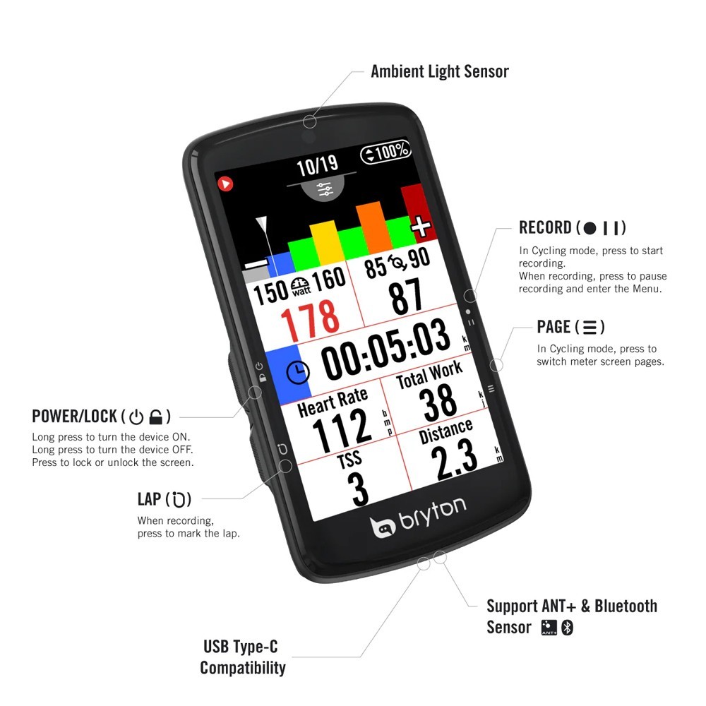 Gps Bryton Rider S810 E | Cuentakilómetros y GPS Ciclismo