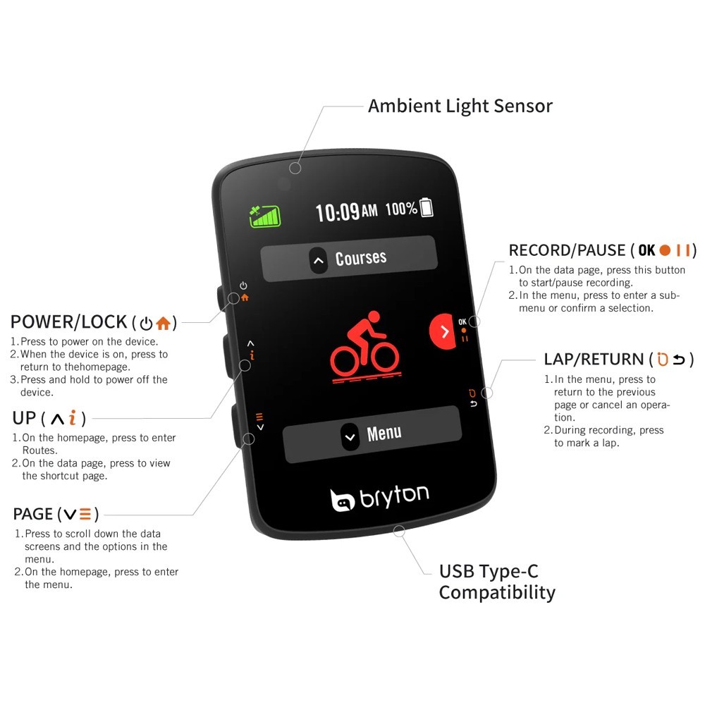 Gps Bryton Rider 550 E | Cuentakilómetros y GPS Ciclismo
