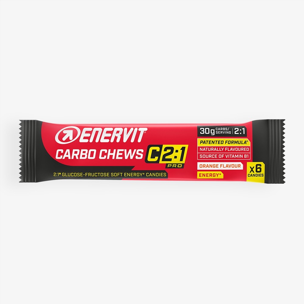 Gummies Enervit Carbo Chews C2:1 Naranja 3x34g | Suplementos