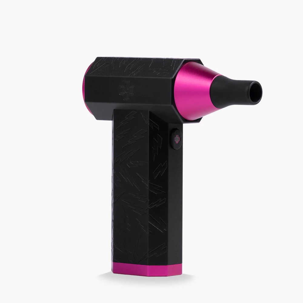 Secador Muc-Off Blow It USB Aluminio Negro/Rosa | Limpieza