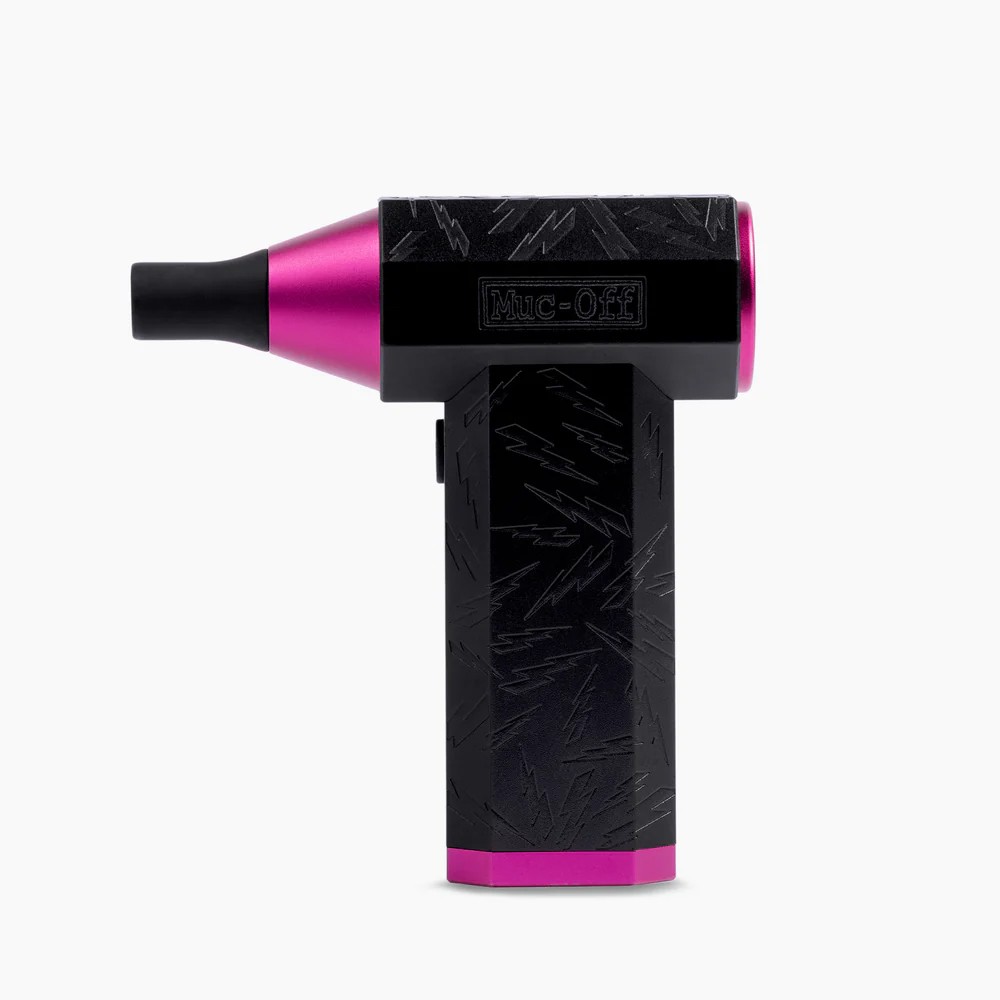 Secador Muc-Off Blow It USB Aluminio Negro/Rosa | Limpieza