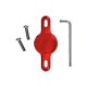 Soporte Muc-Off Localizador de Apple Airtag Portabidon Rojo