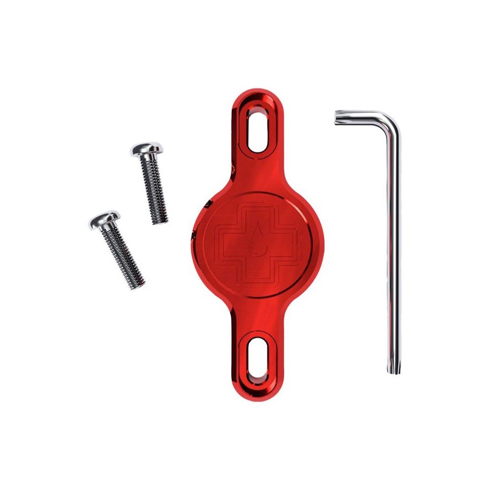 Soporte Muc-Off Localizador de Apple Airtag Portabidon Rojo
