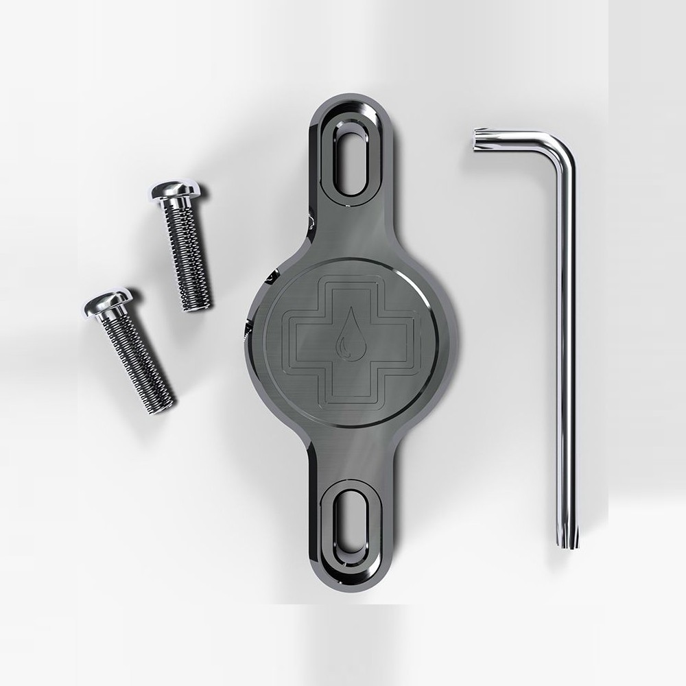 Soporte Muc-Off Localizador de Apple Airtag Portabidon Gris