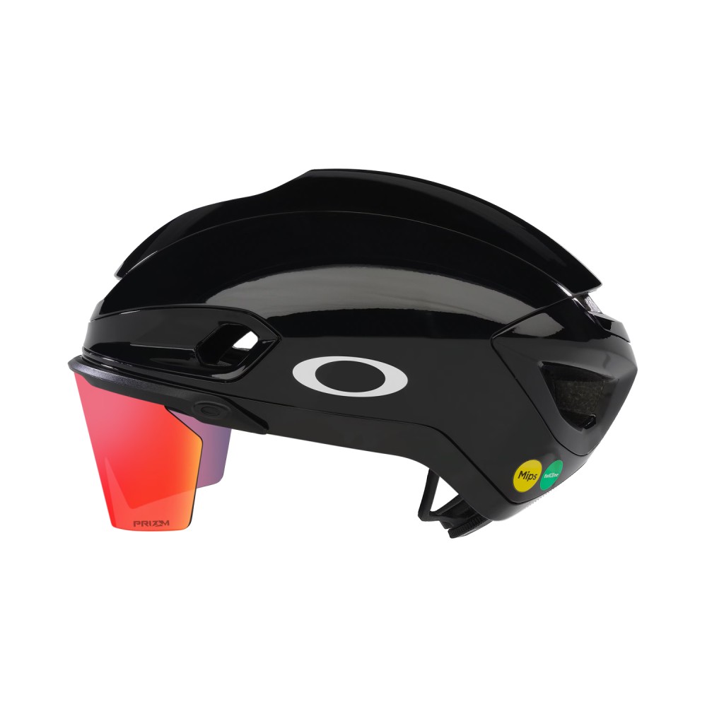 Casco Oakley Aro7 Road ICE Black Gloss Ice Ref Prizm Red