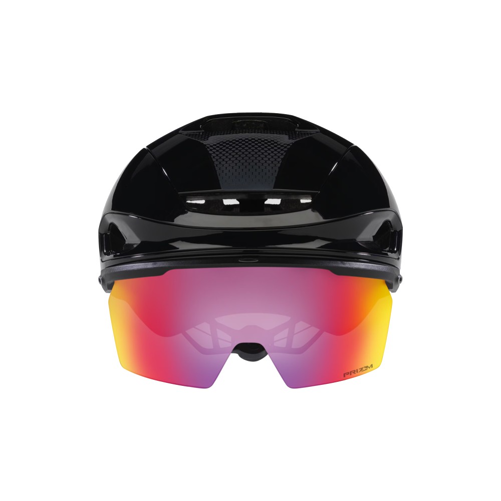 Casco Oakley Aro7 Road ICE Black Gloss Ice Ref Prizm Red