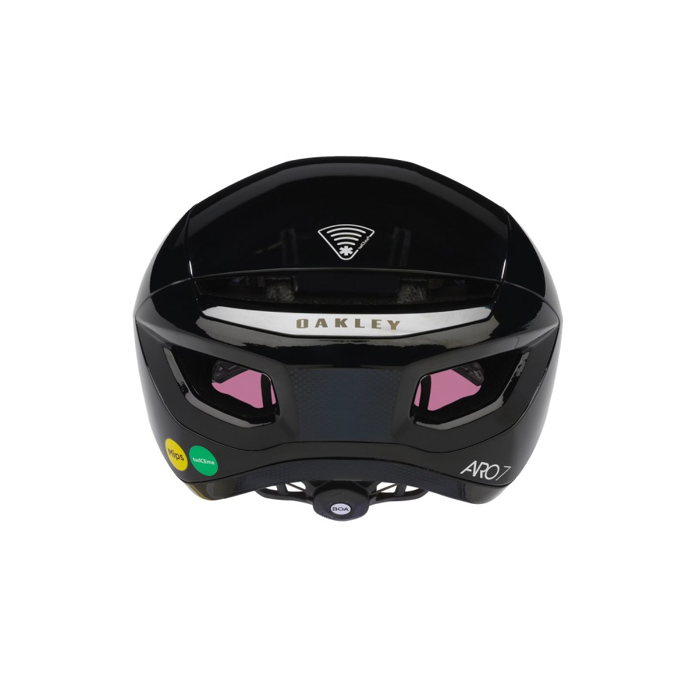 Casco Oakley Aro7 Road ICE Black Gloss Ice Ref Prizm Red