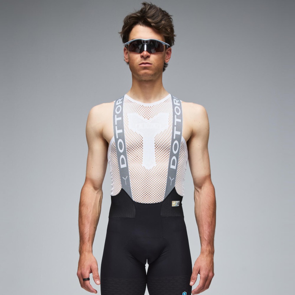 Camiseta Interior Sin Mangas Q36.5 0 Mesh Blanco Hombre