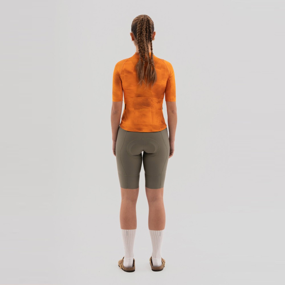 Maillot Corto Gsport Pro Team Tangerine Mujer 2026