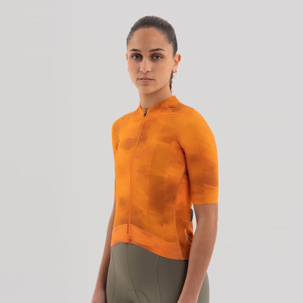 Maillot Corto Gsport Pro Team Tangerine Mujer 2026
