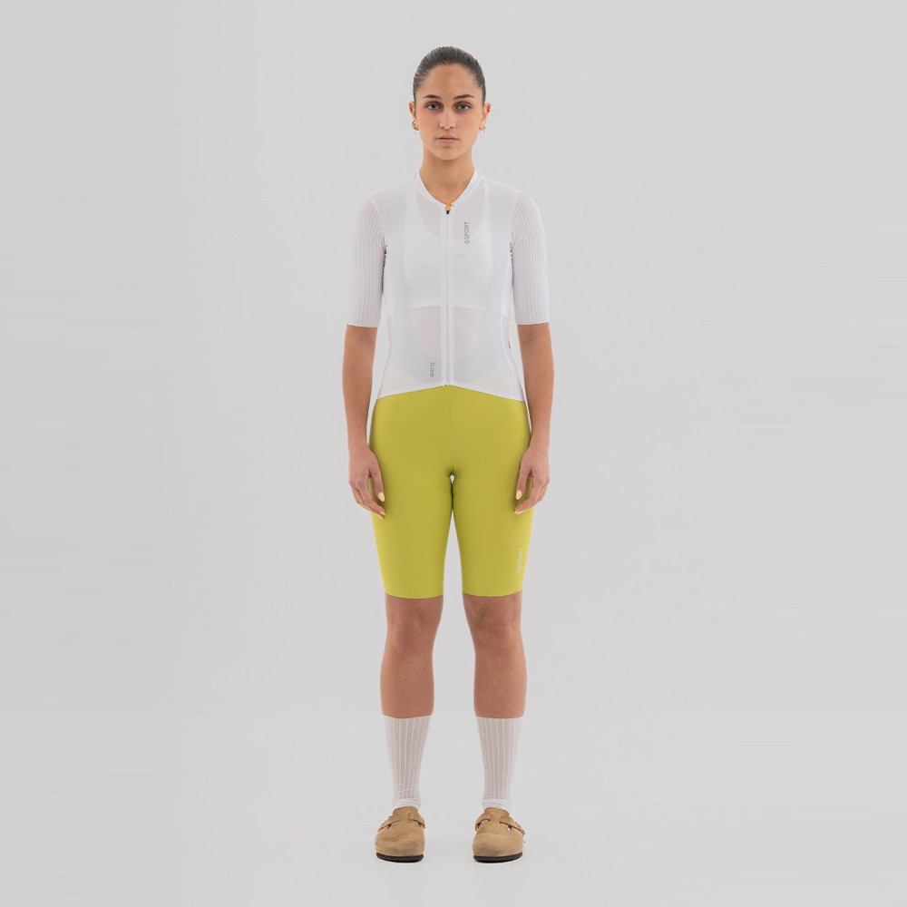 Maillot Corto Gsport Aero Ivory Mujer 2026 | Maillots cortos