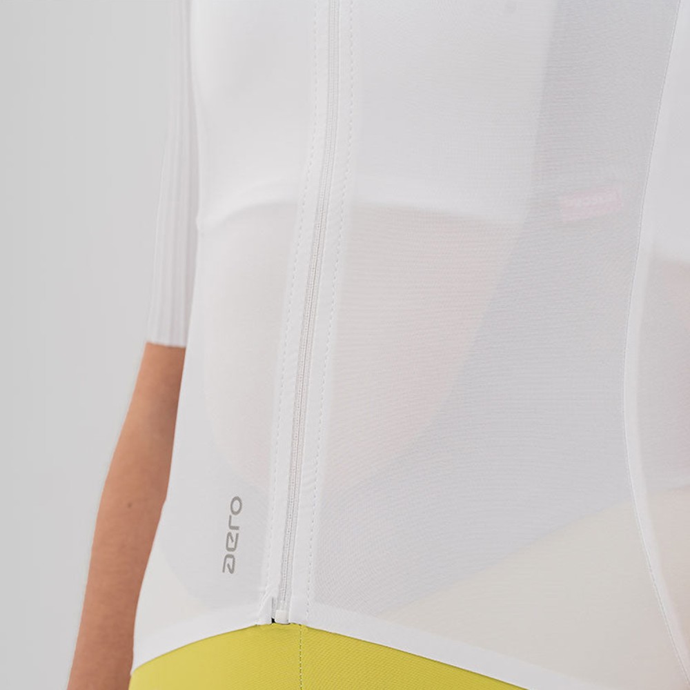 Maillot Corto Gsport Aero Ivory Mujer 2026 | Maillots cortos
