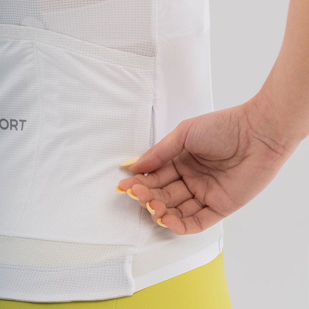 Maillot Corto Gsport Aero Ivory Mujer 2026 | Maillots cortos