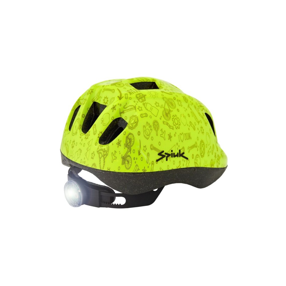 Casco Spiuk Kids Led Amarillo | Cascos Ciclismo | Bicicletas