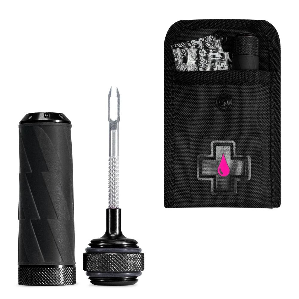 Kit de Mechas Reparación Tubeless Muc-Off Aluminio Negro