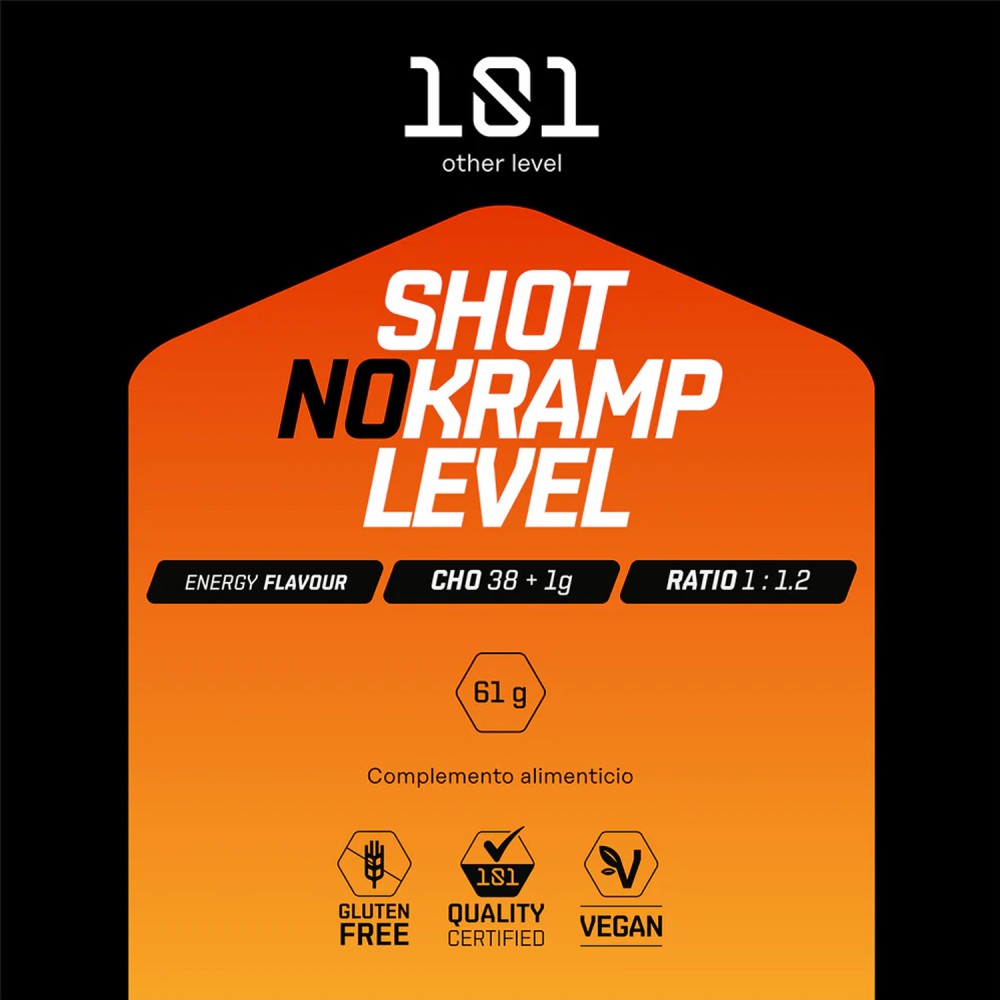 Gel Energético 101 Shot No Kramp Level Bebida Energética 61g