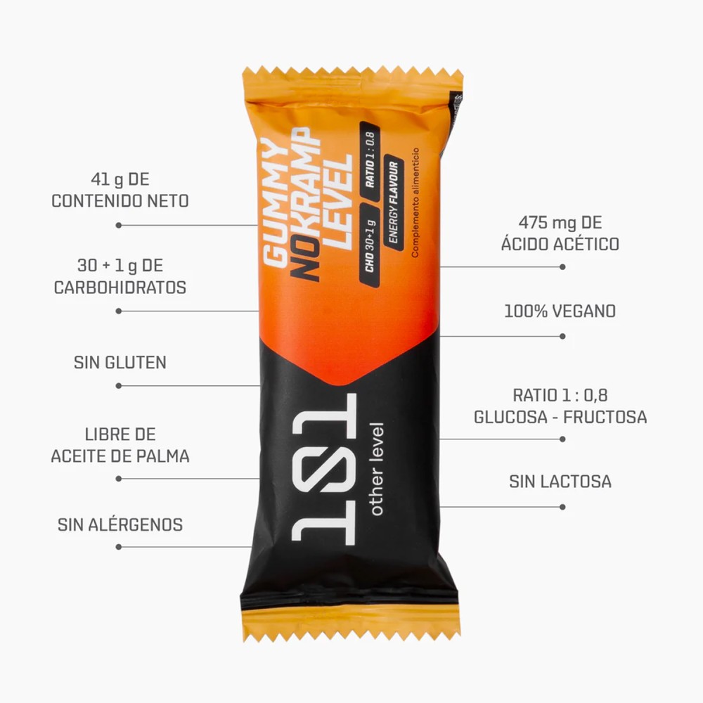 Barrita Gominola 101 No Kramp Level Bebida Energética 41g