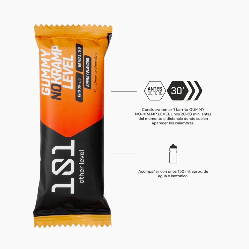 Barrita Gominola 101 No Kramp Level Bebida Energética 41g