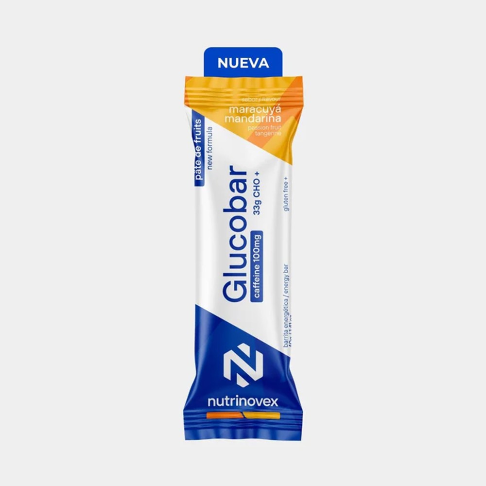 Barrita Nutrinovex Glucobar Cafeina 100mg Maracuyá Mandarina