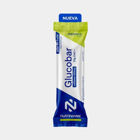 Barrita Nutrinovex Glucobar Cafeína 100mg Manzana