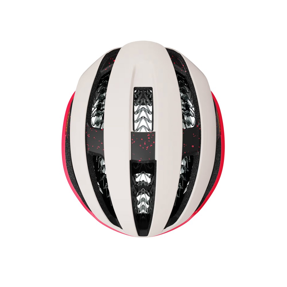 Casco Trek Circuit Wavecel Era White/Radioactive Coral