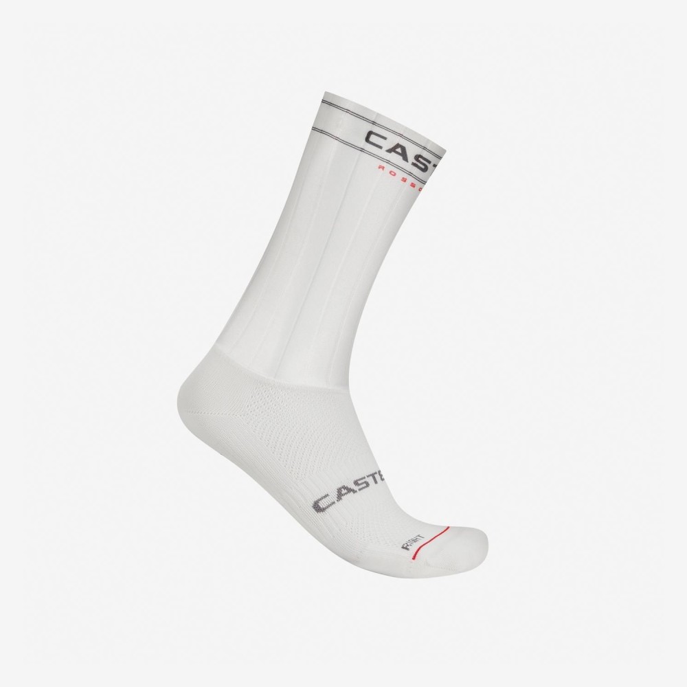 Calcetines Castelli Fast Feet 4 Blanco