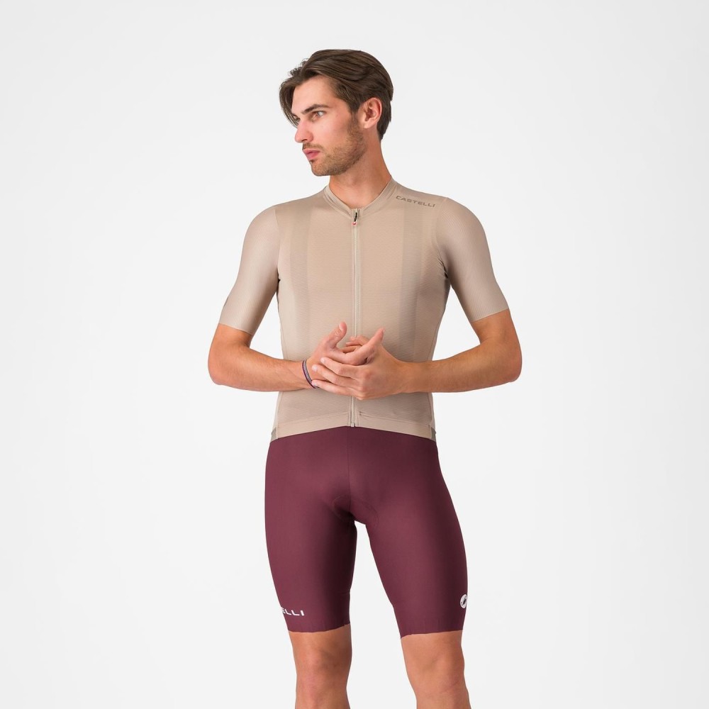Culotte Corto Castelli Espresso 2 Hombre Burdeos