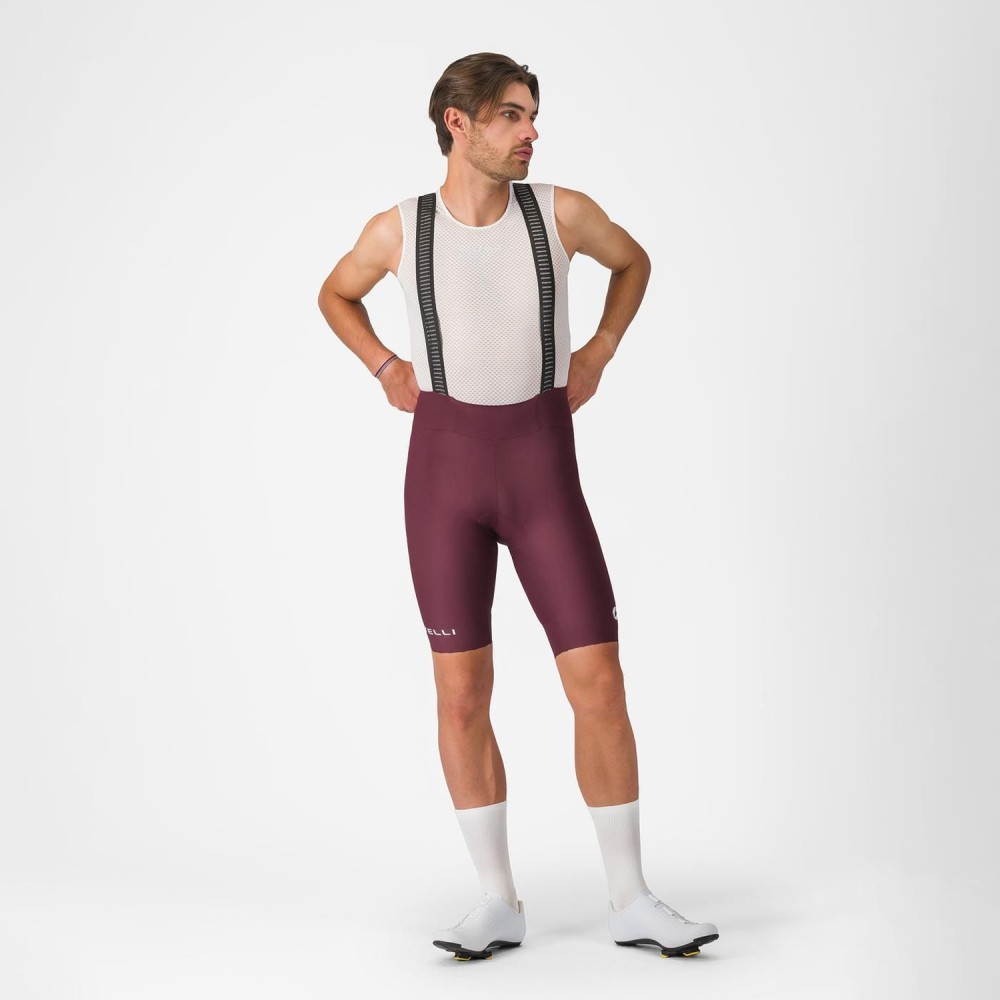 Culotte Corto Castelli Espresso 2 Hombre Burdeos