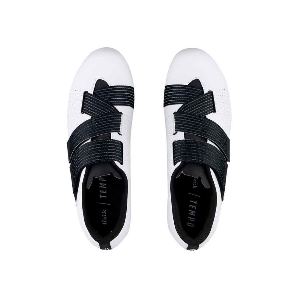 Zapatillas de Carretera Fizik Tempo R5 Powerstrap Blanco/Negro