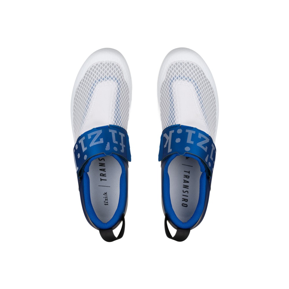 Zapatillas de Triatlón Fizik Transiro Hydra Azul/Blanco