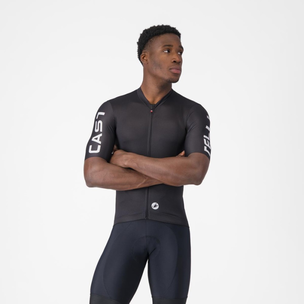 Maillot Corto Castelli Entrata Apex Hombre Negro/Blanco