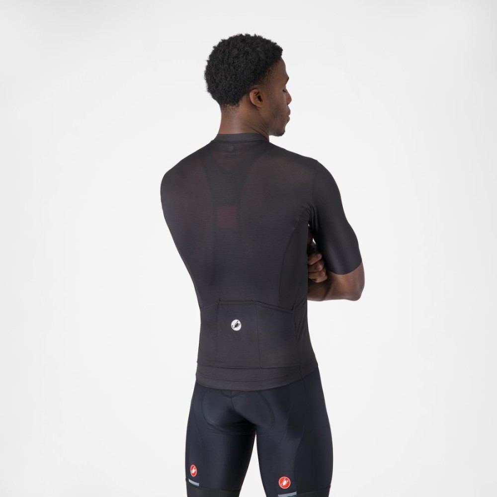 Maillot Corto Castelli Entrata Apex Hombre Negro/Blanco