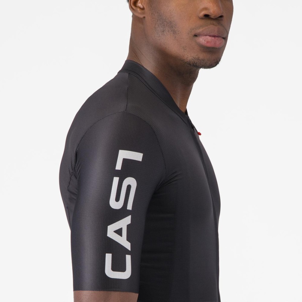 Maillot Corto Castelli Entrata Apex Hombre Negro/Blanco