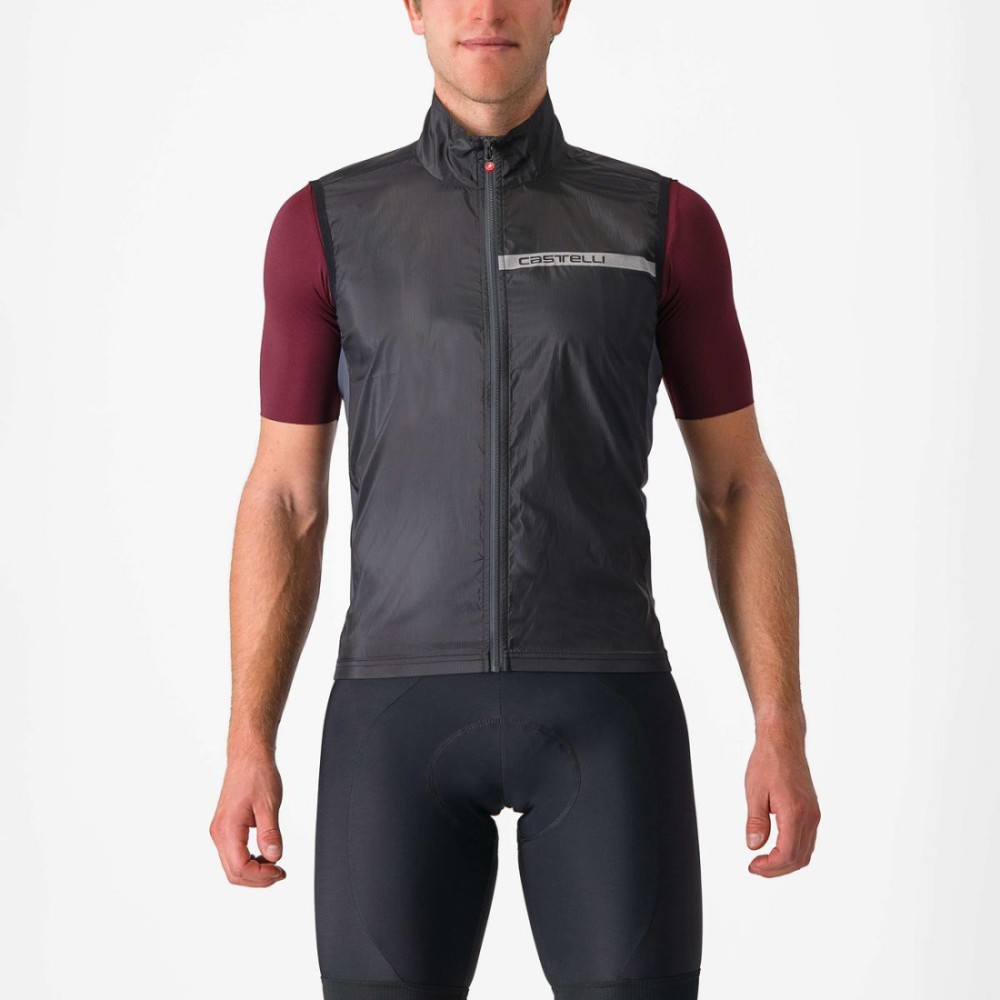 Chaleco Castelli Squadra Stretch Hombre Negro