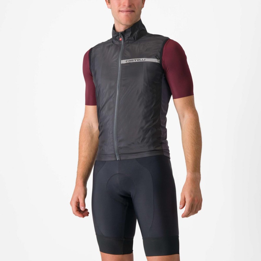 Chaleco Castelli Squadra Stretch Hombre Negro