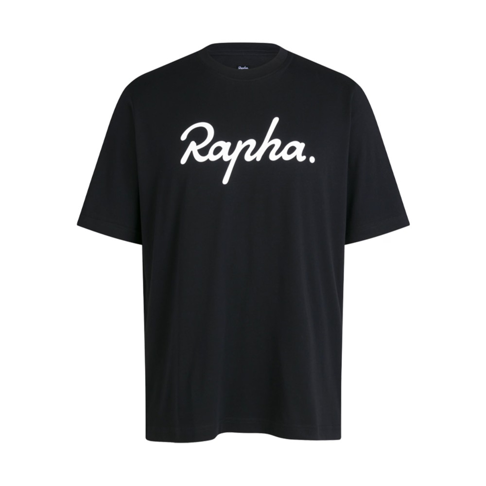 Camiseta Corta Rapha Hombre Logo Negro/Blanco